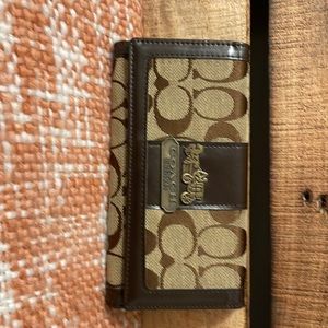 COACH trifold wallet